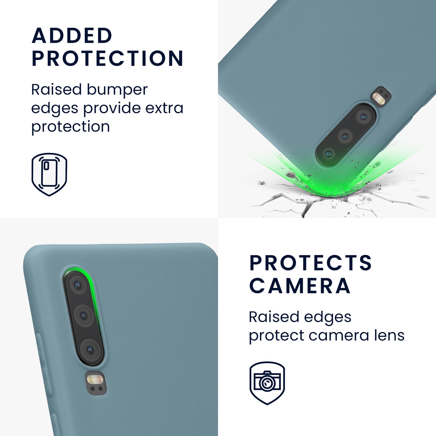 kwmobile Phone Case for Huawei P30 - Wireless Charging - Protective Cover