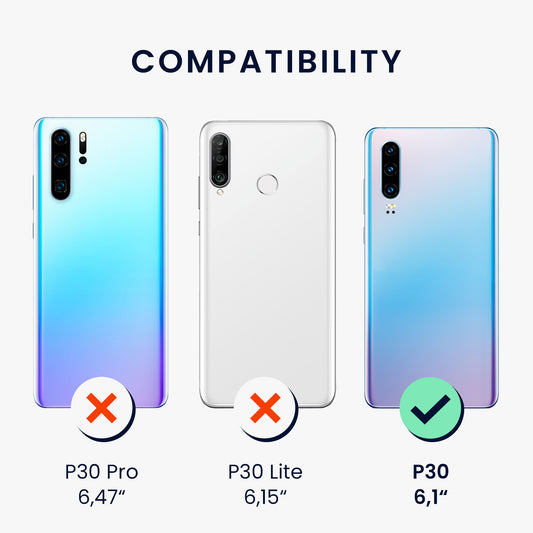 kwmobile Huawei P30 Case - Silicone Cover - Protective Case