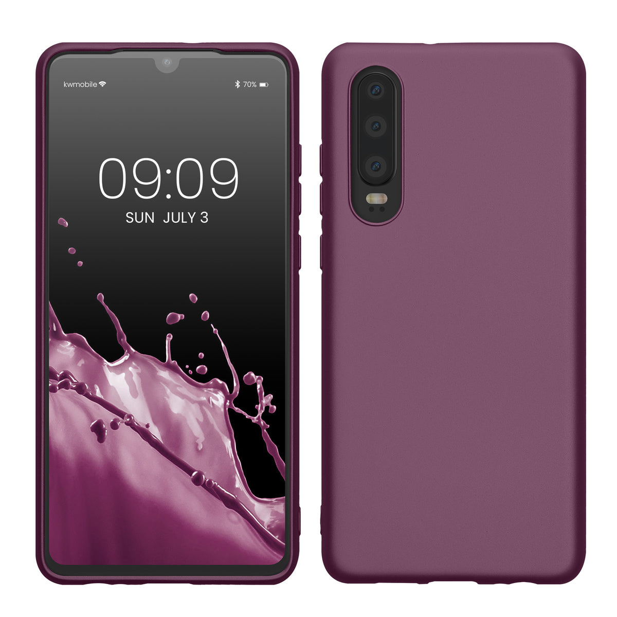 kwmobile Huawei P30 Case - Silicone Cover - Protective Case