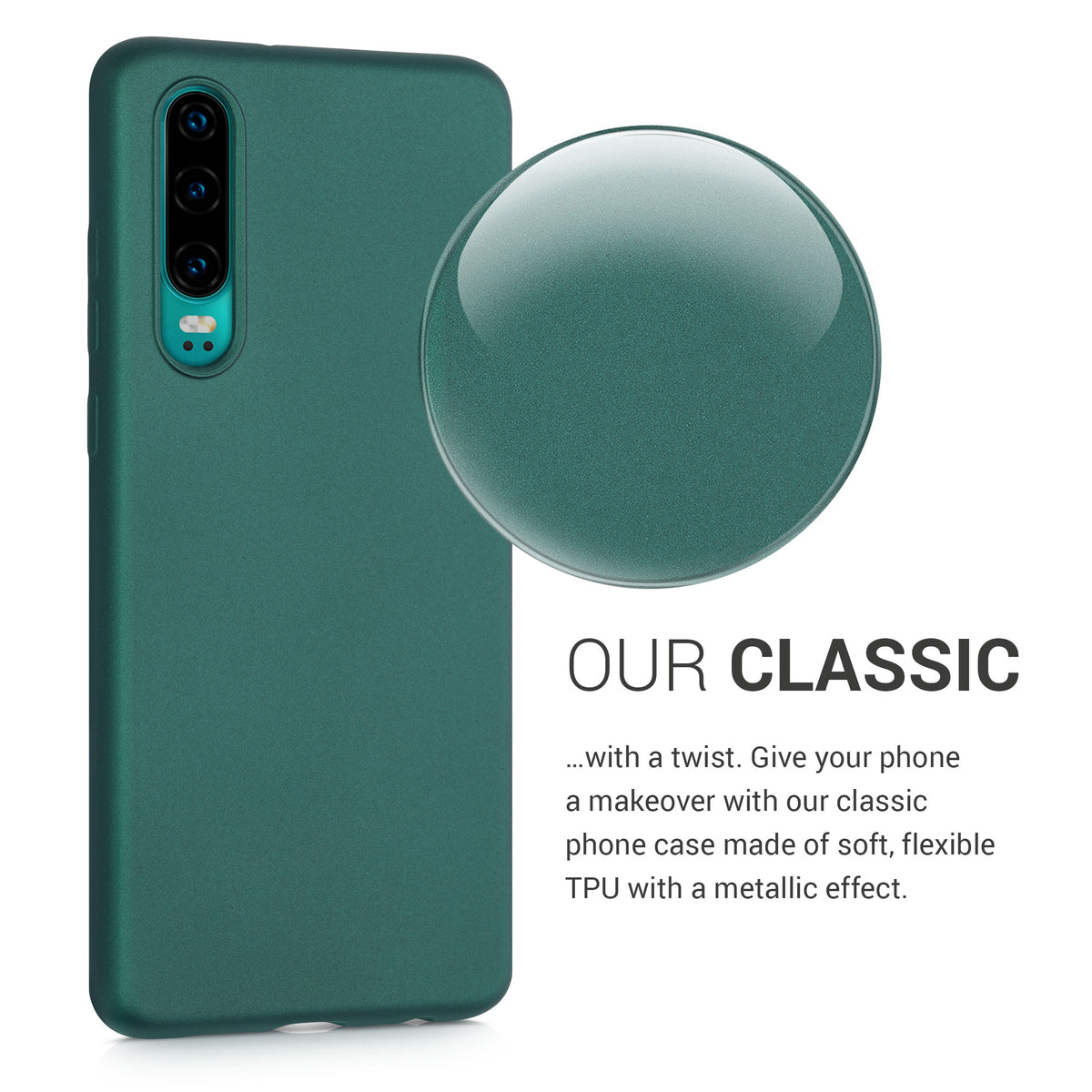 kwmobile Huawei P30 Case - Silicone Cover - Protective Case