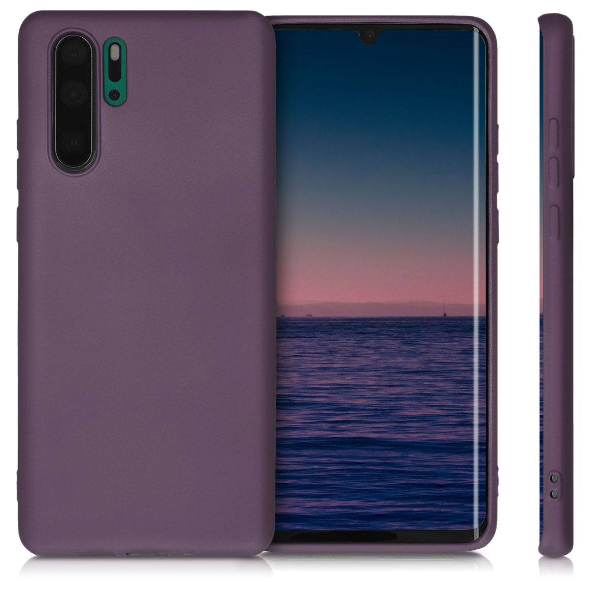 kwmobile Phone Case for Huawei P30 Pro - Metallic Shimmering Silicone Case - Protective Cover