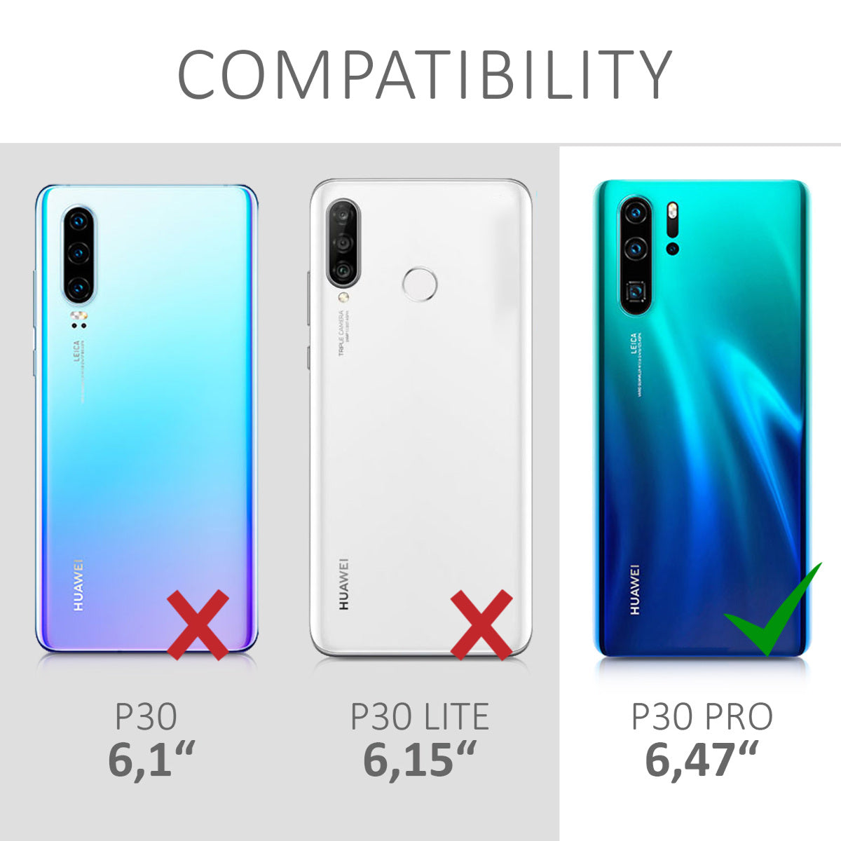kwmobile Phone Case for Huawei P30 Pro - Metallic Shimmering Silicone Case - Protective Cover