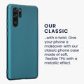 kwmobile Phone Case for Huawei P30 Pro - Metallic Shimmering Silicone Case - Protective Cover