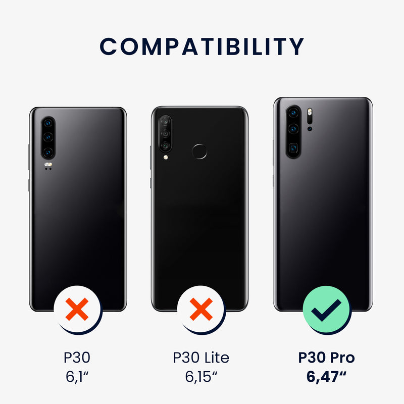 kwmobile Phone Case for Huawei P30 Pro - Metallic Shimmering Silicone Case - Protective Cover
