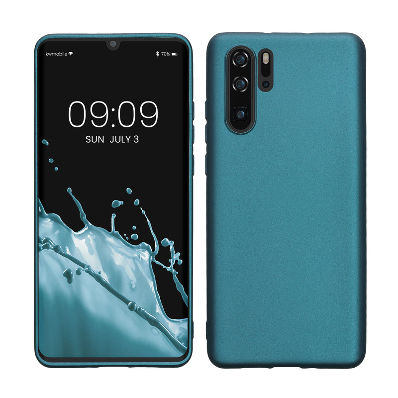 kwmobile Phone Case for Huawei P30 Pro - Metallic Shimmering Silicone Case - Protective Cover