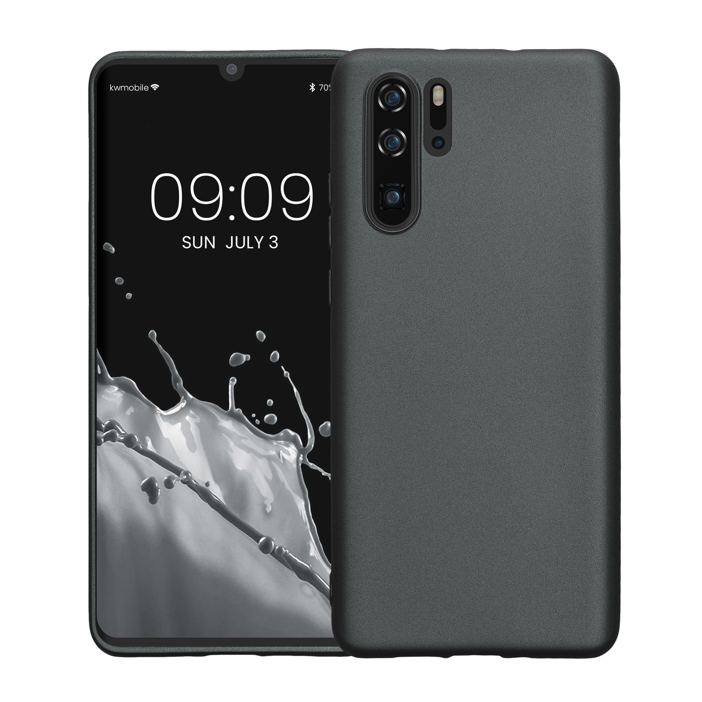 kwmobile Phone Case for Huawei P30 Pro - Metallic Shimmering Silicone Case - Protective Cover