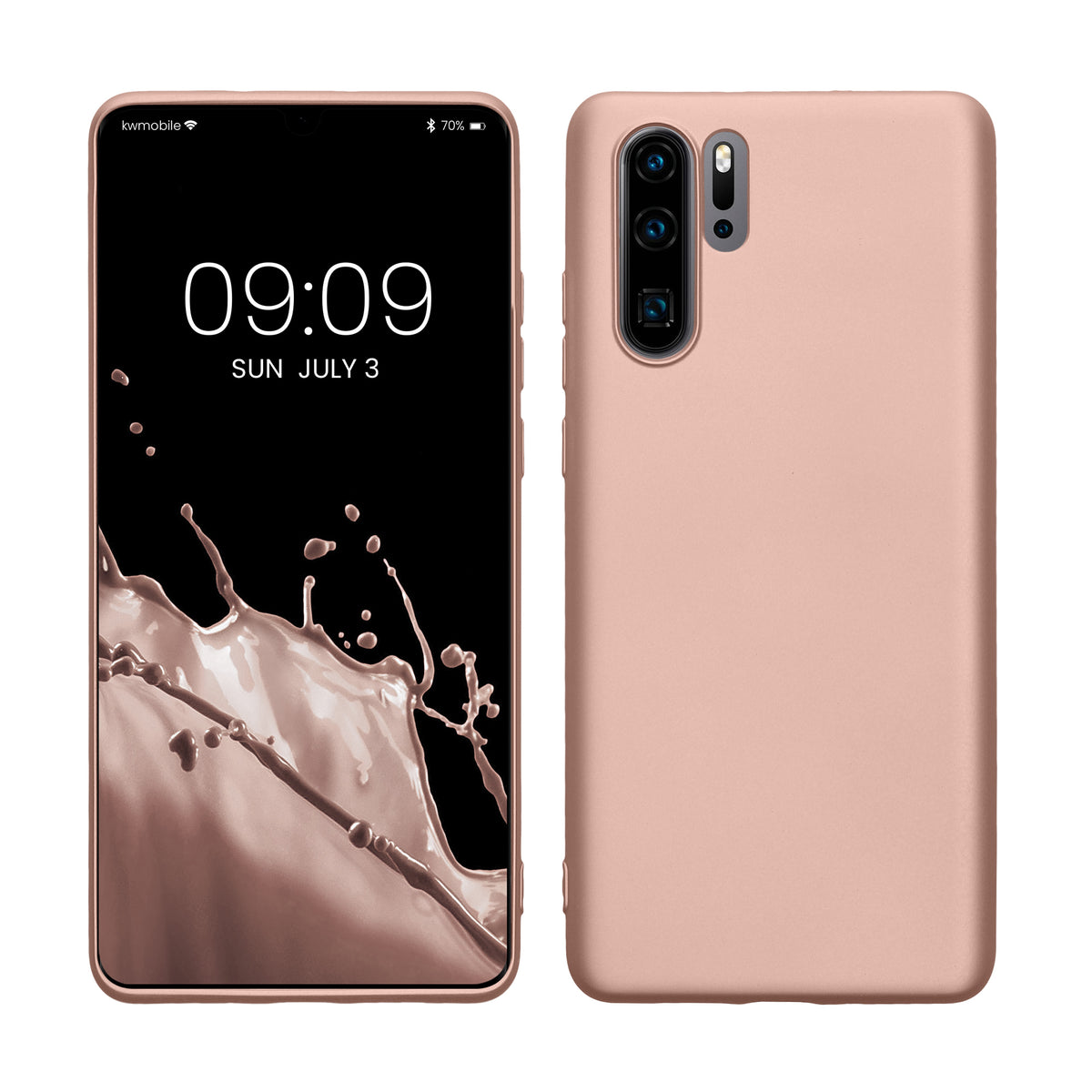 kwmobile Phone Case for Huawei P30 Pro - Metallic Shimmering Silicone Case - Protective Cover