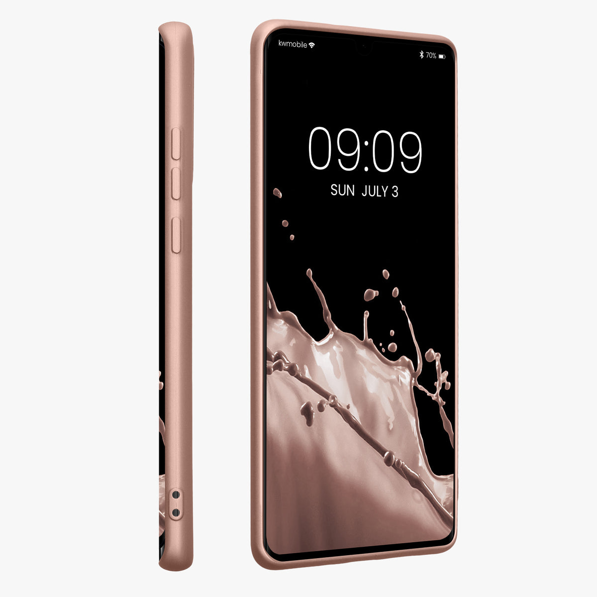 kwmobile Phone Case for Huawei P30 Pro - Metallic Shimmering Silicone Case - Protective Cover