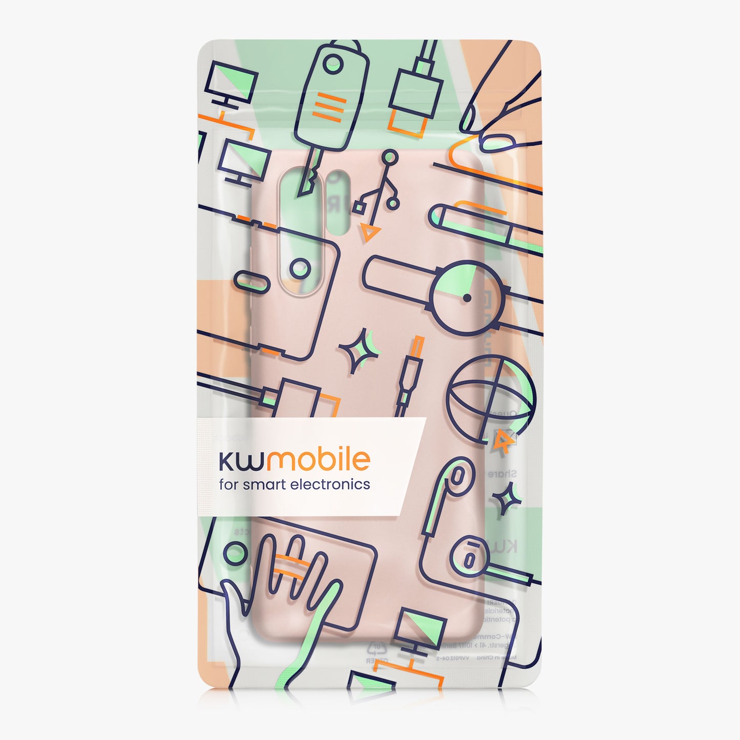 kwmobile Phone Case for Huawei P30 Pro - Metallic Shimmering Silicone Case - Protective Cover