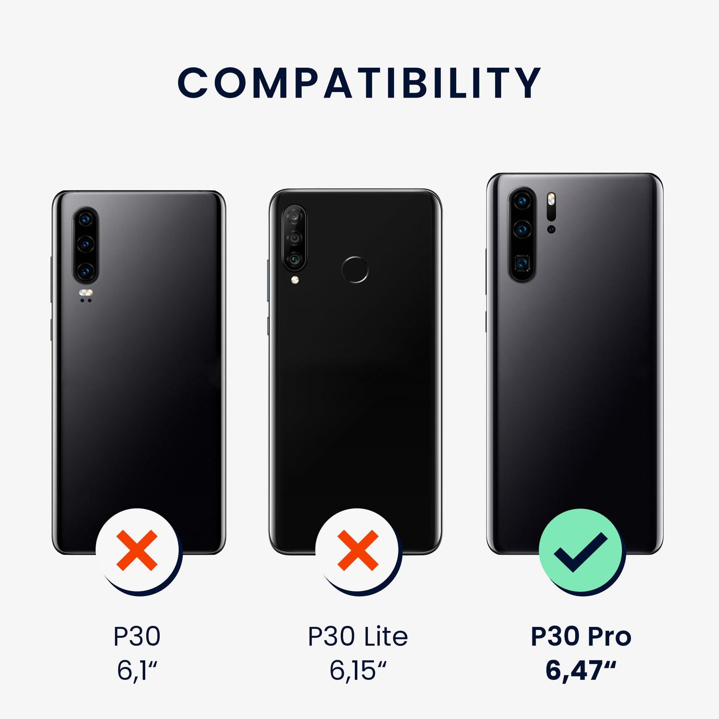 kwmobile Phone Case for Huawei P30 Pro - Metallic Shimmering Silicone Case - Protective Cover