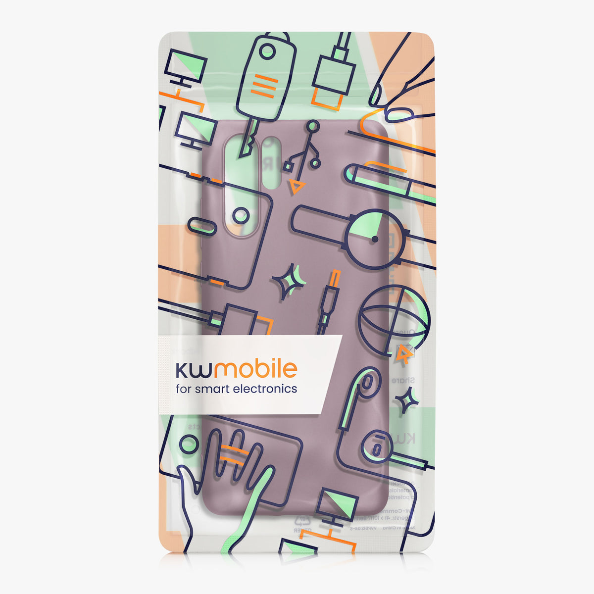kwmobile Phone Case for Huawei P30 Pro - Metallic Shimmering Silicone Case - Protective Cover