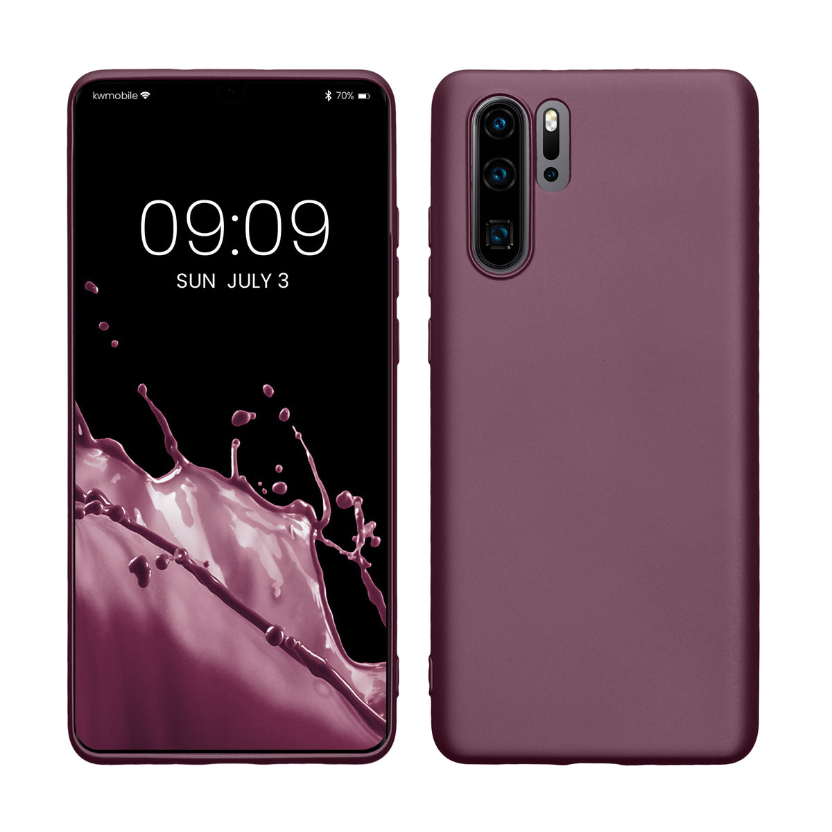 kwmobile Phone Case for Huawei P30 Pro - Metallic Shimmering Silicone Case - Protective Cover