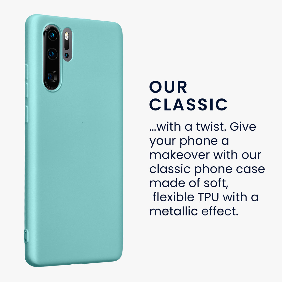 kwmobile Phone Case for Huawei P30 Pro - Metallic Shimmering Silicone Case - Protective Cover