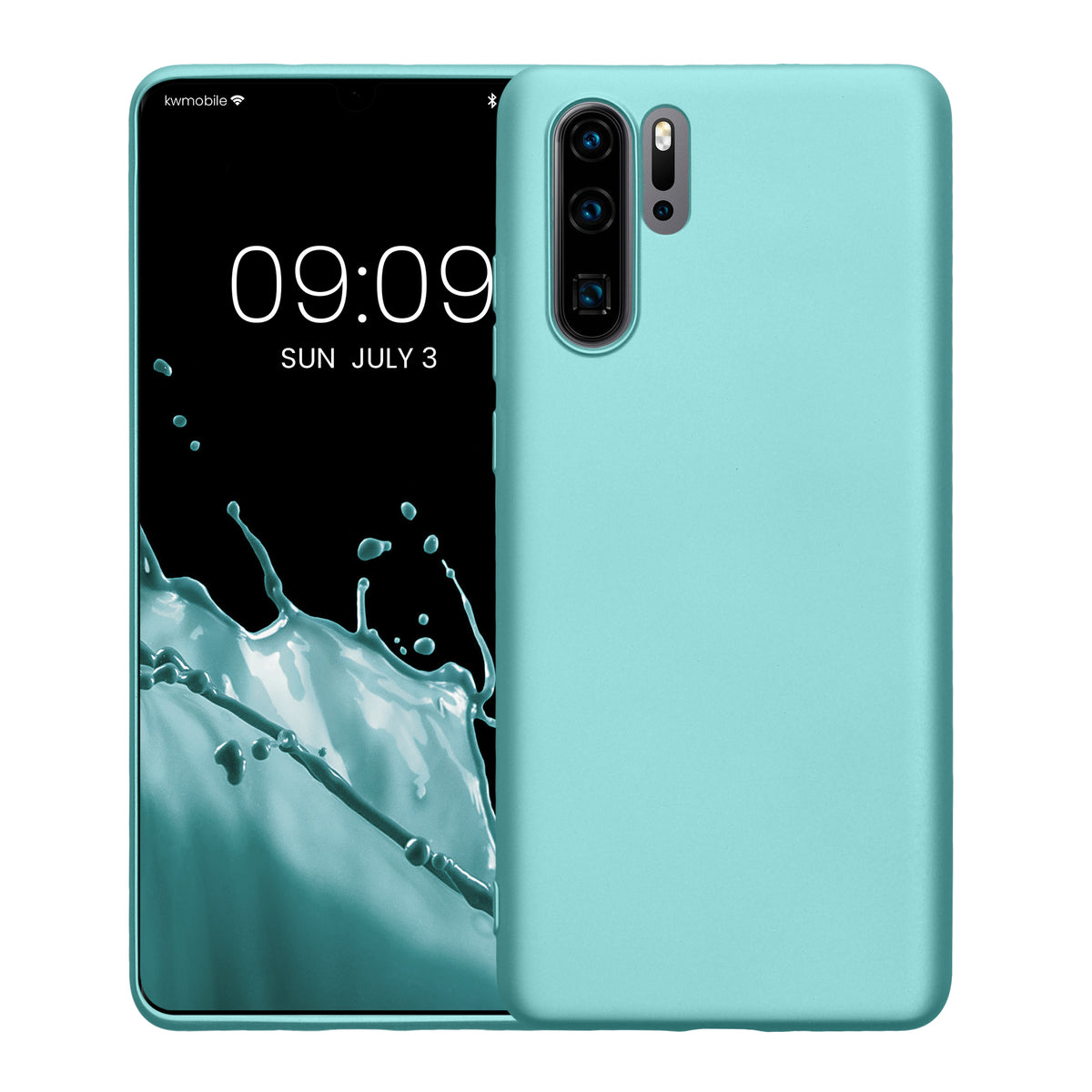 kwmobile Phone Case for Huawei P30 Pro - Metallic Shimmering Silicone Case - Protective Cover