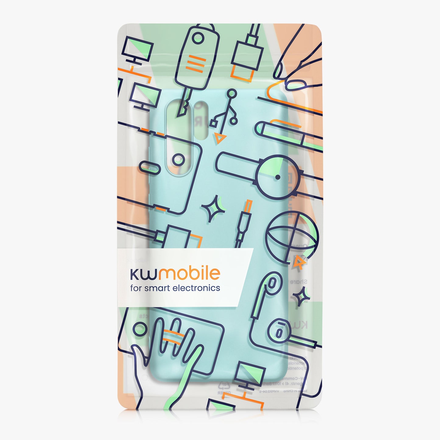 kwmobile Phone Case for Huawei P30 Pro - Metallic Shimmering Silicone Case - Protective Cover