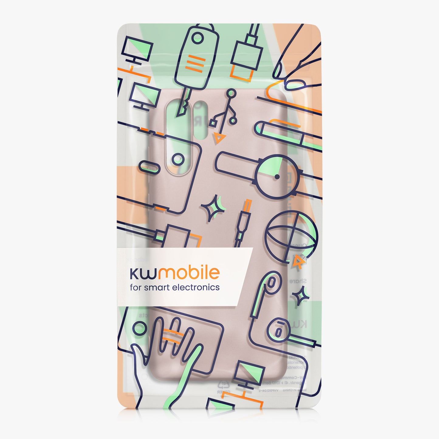kwmobile Phone Case for Huawei P30 Pro - Metallic Shimmering Silicone Case - Protective Cover