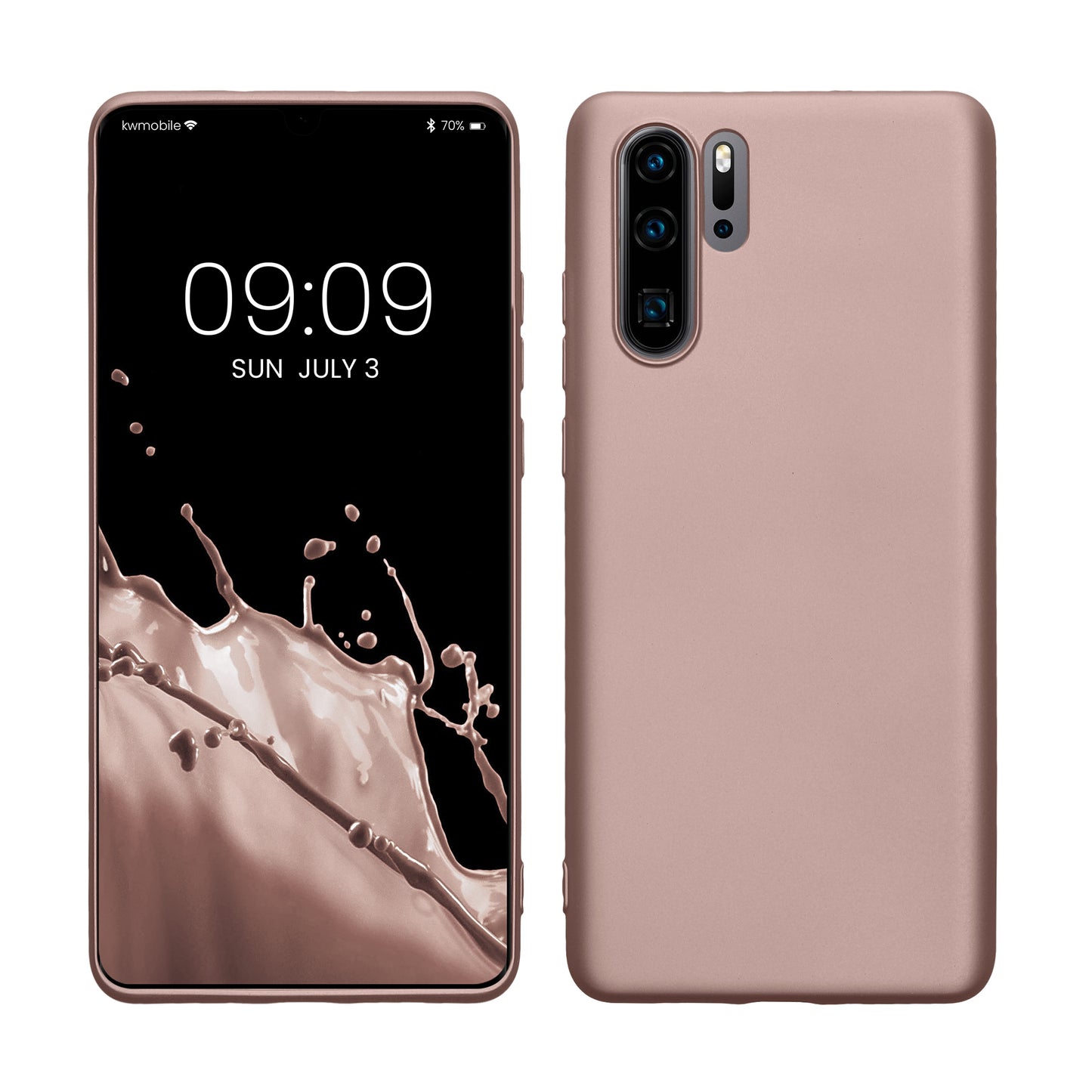 kwmobile Phone Case for Huawei P30 Pro - Metallic Shimmering Silicone Case - Protective Cover