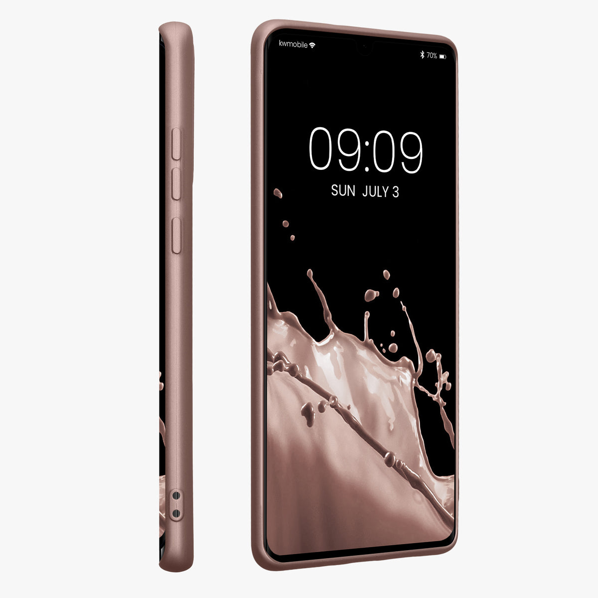 kwmobile Phone Case for Huawei P30 Pro - Metallic Shimmering Silicone Case - Protective Cover
