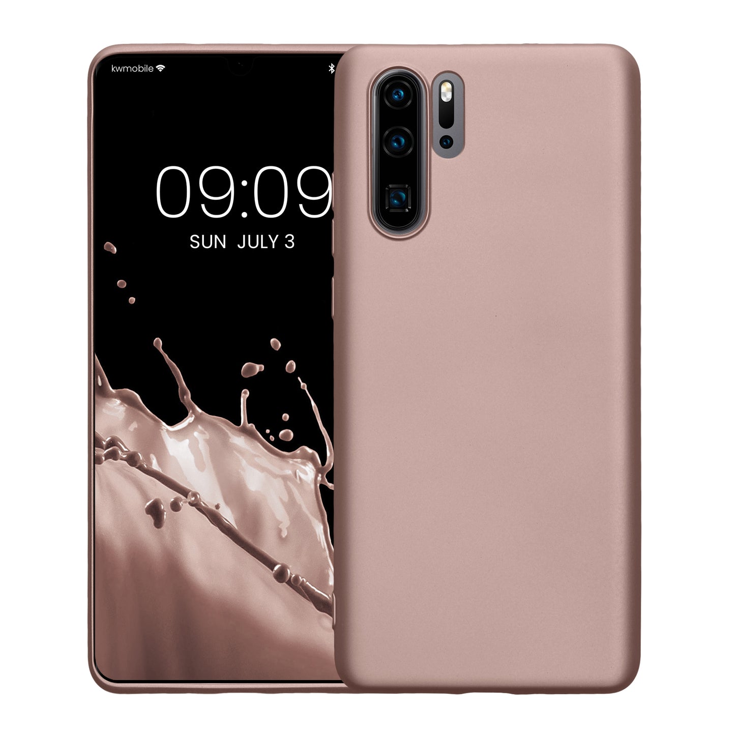 kwmobile Phone Case for Huawei P30 Pro - Metallic Shimmering Silicone Case - Protective Cover