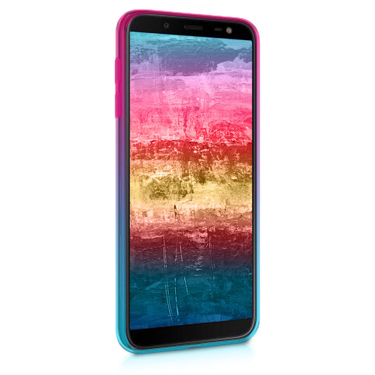 kwmobile Case Compatible with Samsung Galaxy J6 - Cover Cell Phone - Transparent Cell Phone Case
