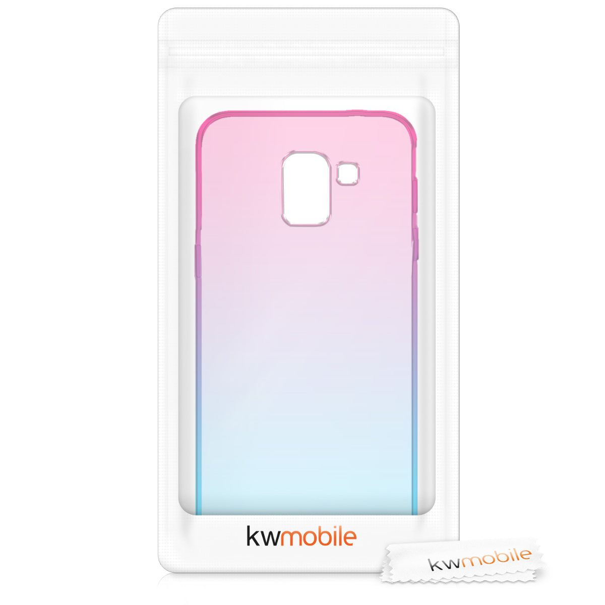 kwmobile Case Compatible with Samsung Galaxy J6 - Cover Cell Phone - Transparent Cell Phone Case