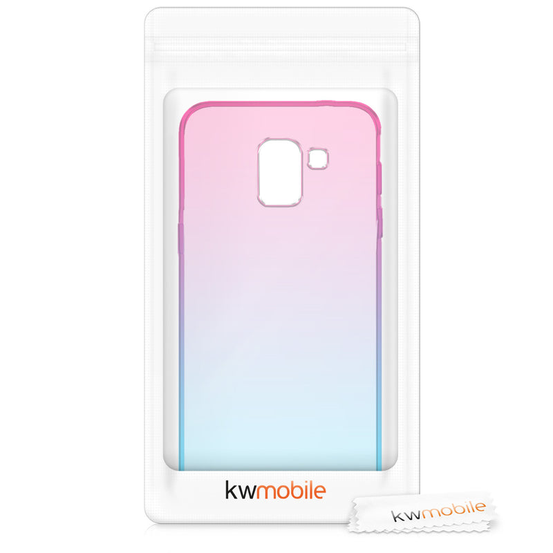 kwmobile Case Compatible with Samsung Galaxy J6 - Cover Cell Phone - Transparent Cell Phone Case