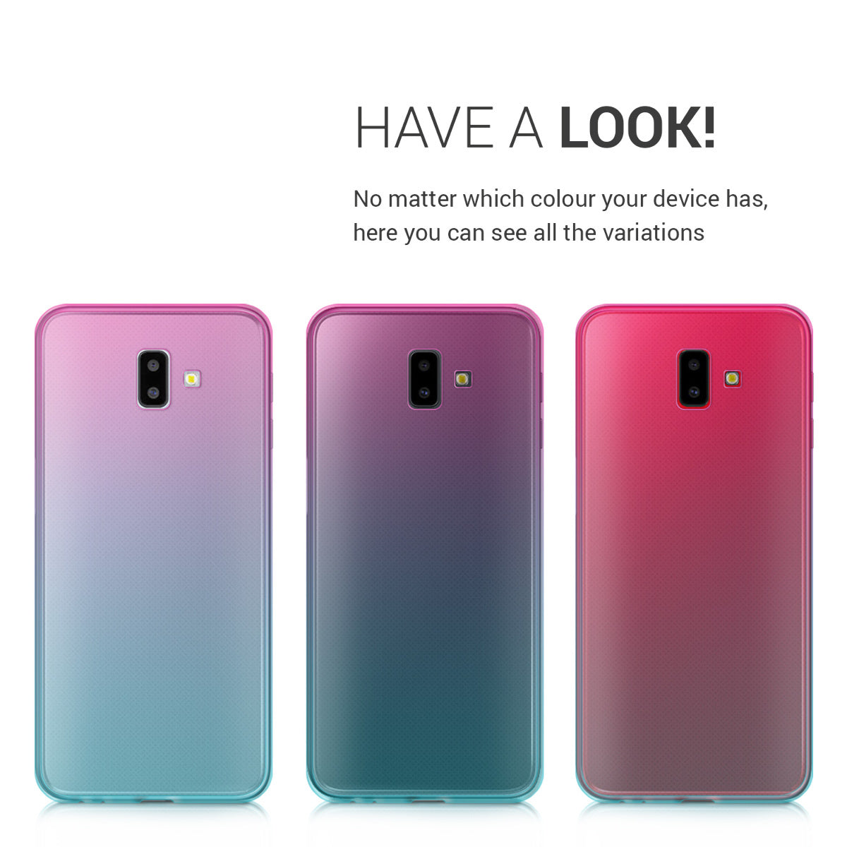 kwmobile Case Compatible with Samsung Galaxy J6+ / J6 Plus DUOS - Phone Cover - Cell Phone Case