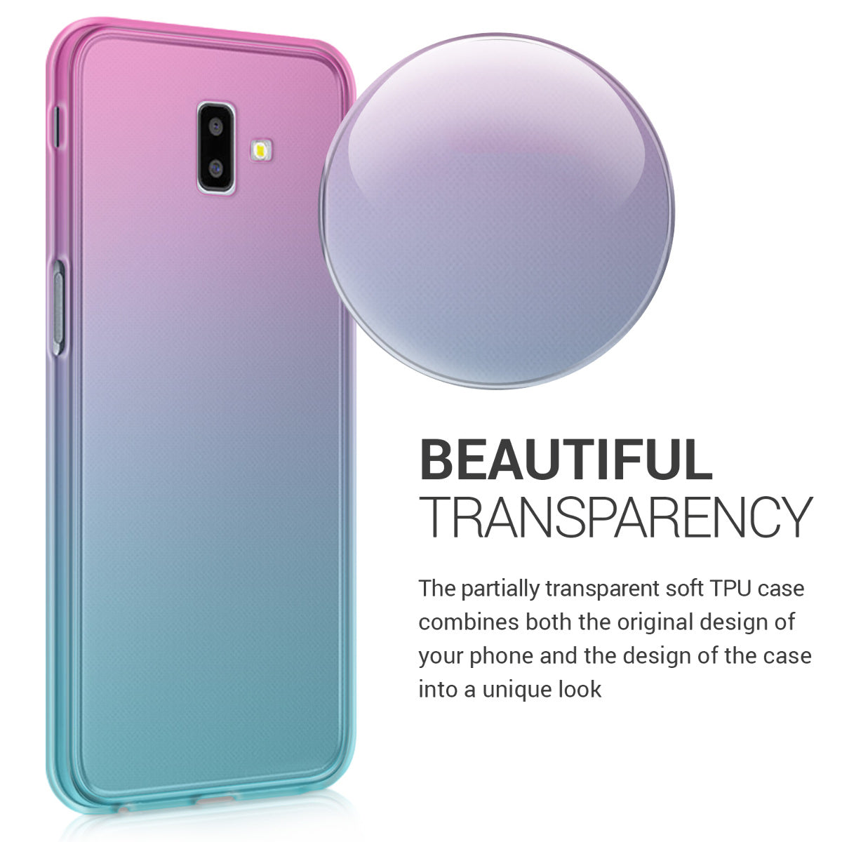 kwmobile Case Compatible with Samsung Galaxy J6+ / J6 Plus DUOS - Phone Cover - Cell Phone Case