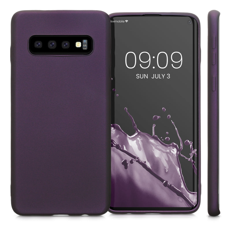 Samsung Galaxy S10 Silicone Phone Case Metallic