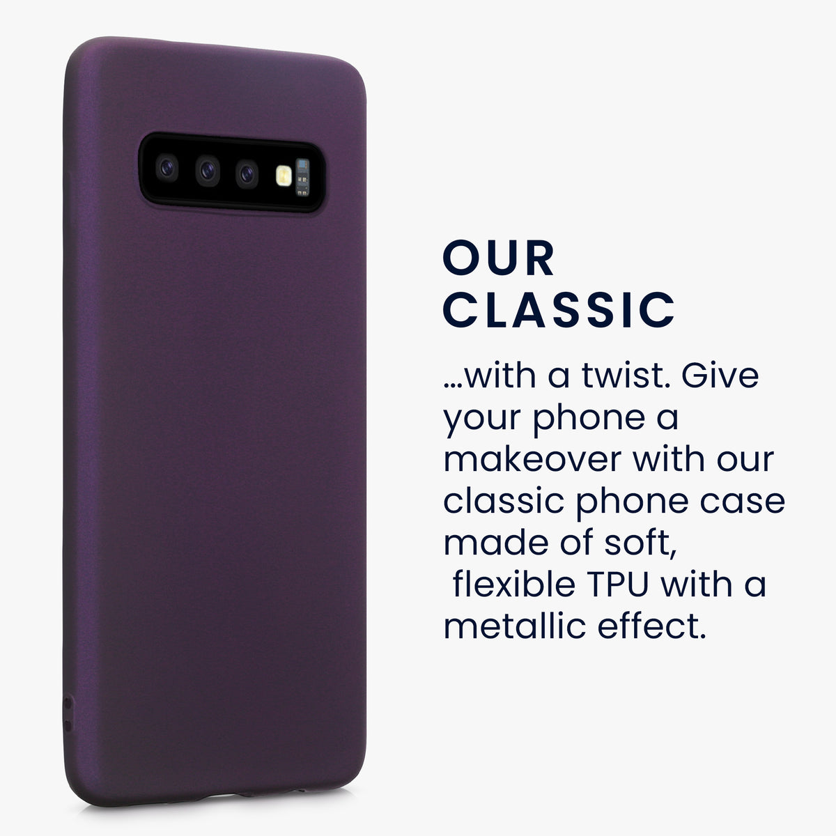 Samsung Galaxy S10 Silicone Phone Case Metallic