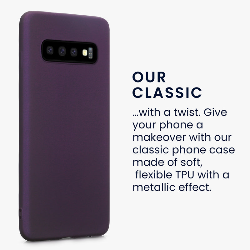 Samsung Galaxy S10 Silicone Phone Case Metallic