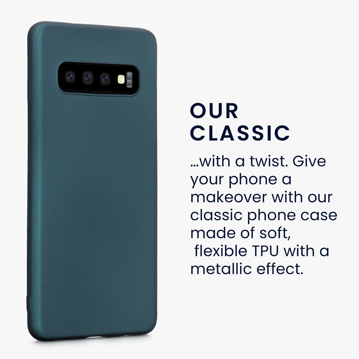 Samsung Galaxy S10 Silicone Phone Case Metallic