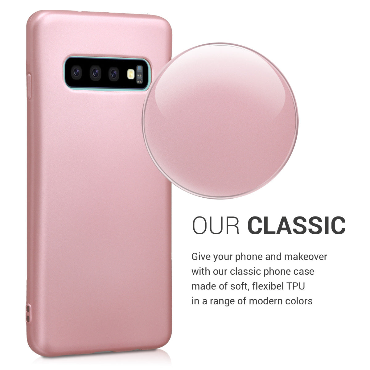 Samsung Galaxy S10 Silicone Phone Case Metallic