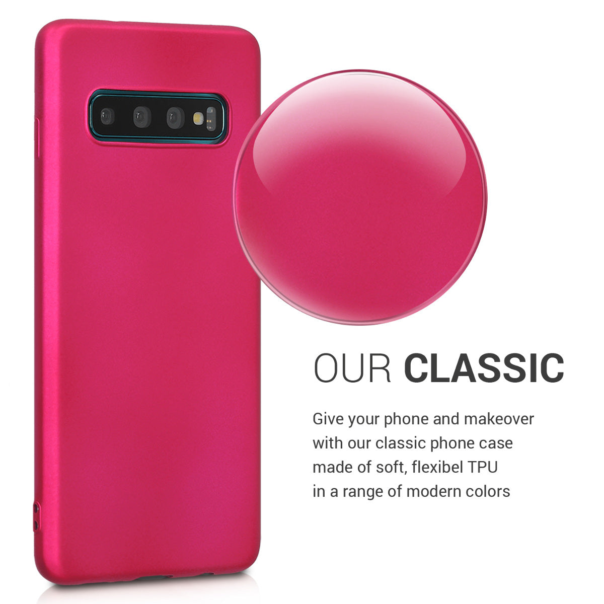 Samsung Galaxy S10 Silicone Phone Case Metallic