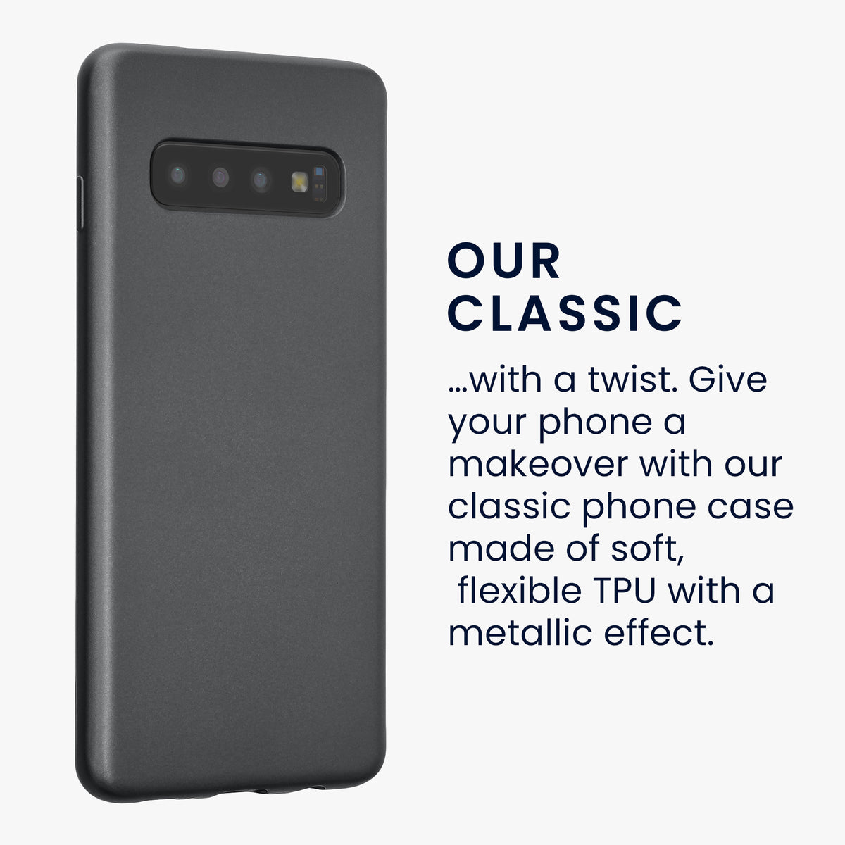 Samsung Galaxy S10 Silicone Phone Case Metallic