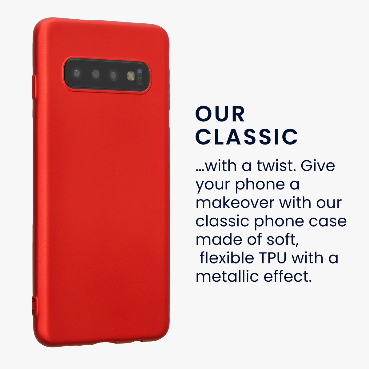 Samsung Galaxy S10 Silicone Phone Case Metallic