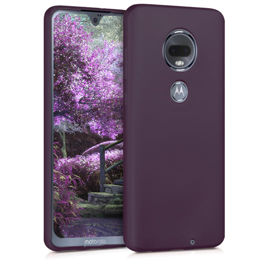 kwmobile Phone Case for Motorola Moto G7 / Moto G7 Plus - Silicone Case metallic shimmering - Protective Cover