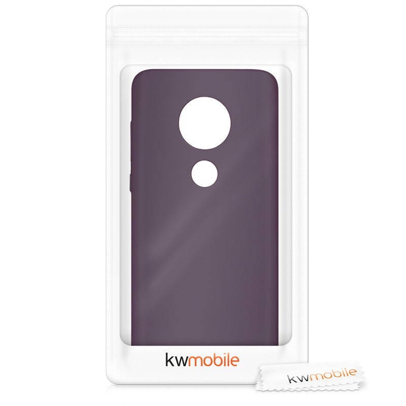 kwmobile Phone Case for Motorola Moto G7 / Moto G7 Plus - Silicone Case metallic shimmering - Protective Cover