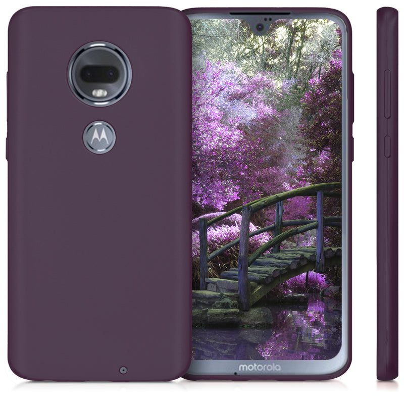 kwmobile Phone Case for Motorola Moto G7 / Moto G7 Plus - Silicone Case metallic shimmering - Protective Cover