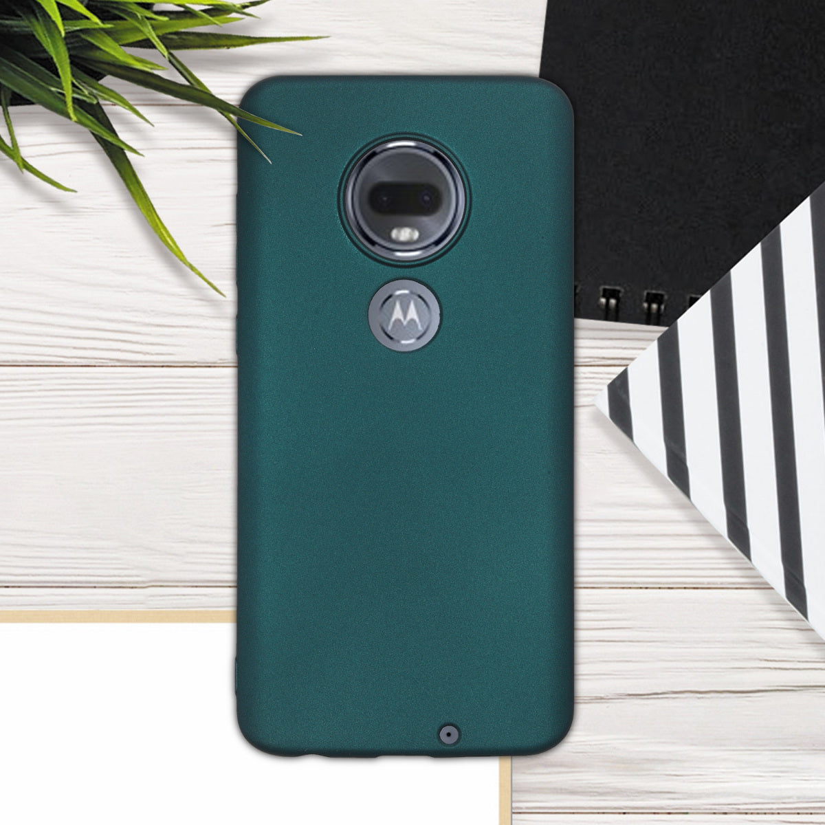 kwmobile Phone Case for Motorola Moto G7 / Moto G7 Plus - Silicone Case metallic shimmering - Protective Cover