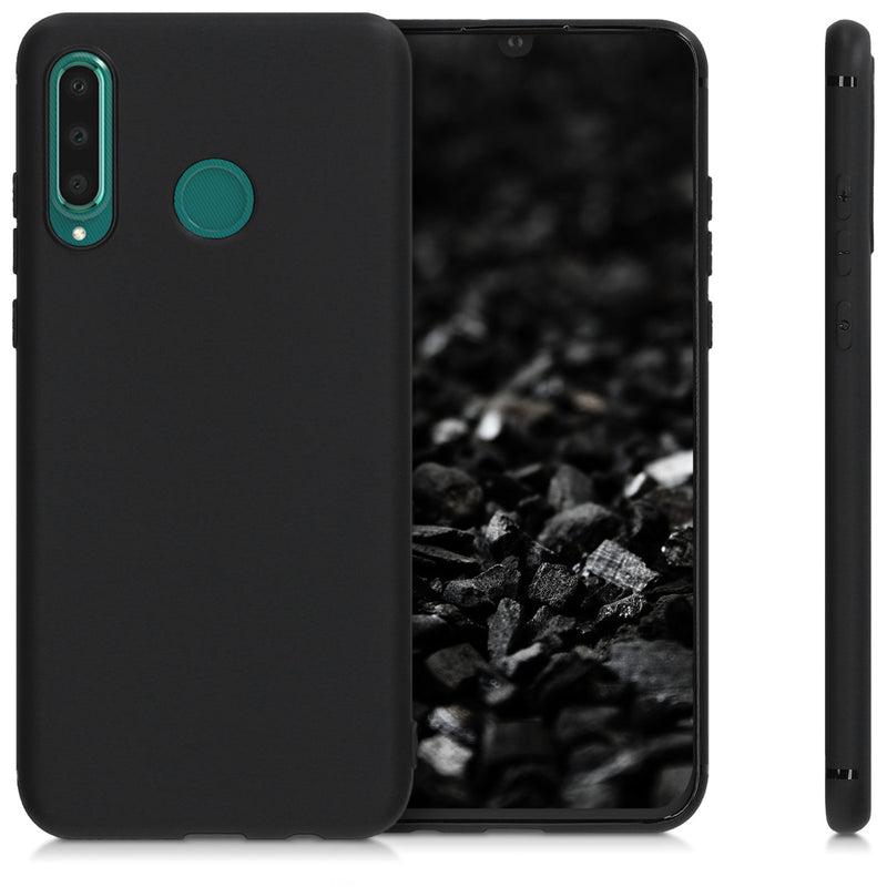 Huawei P30 Lite Handyhülle Silikon Schwarz Matt