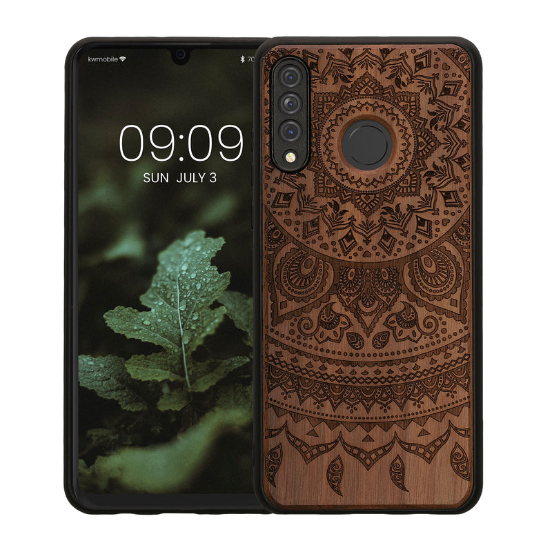 kwmobile Case Compatible with Huawei P30 Lite Phone Cover TPU Phone Case Indian Sun