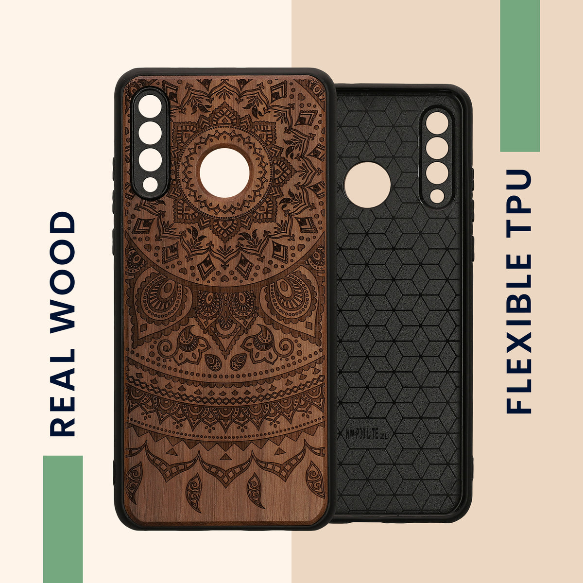 kwmobile Case Compatible with Huawei P30 Lite Phone Cover TPU Phone Case Indian Sun