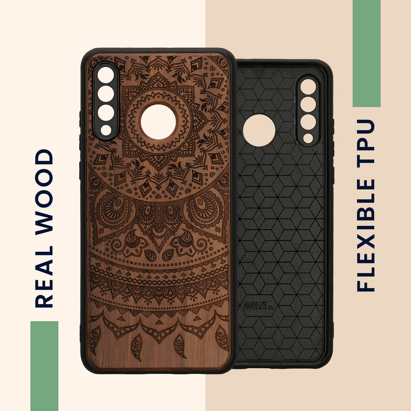 kwmobile Case Compatible with Huawei P30 Lite Phone Cover TPU Phone Case Indian Sun