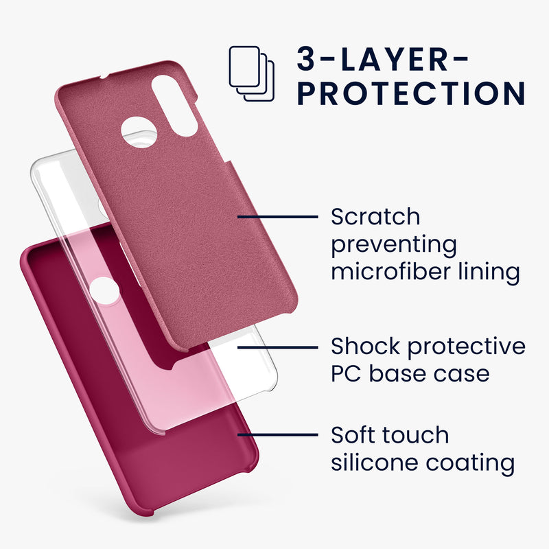 kwmobile Phone Case for Huawei P30 Lite - Silicone Case - Wireless Charging - Protective Cover