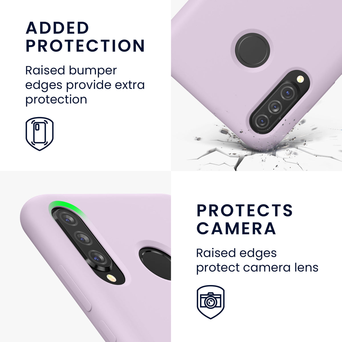 kwmobile Phone Case for Huawei P30 Lite - Silicone Case - Wireless Charging - Protective Cover