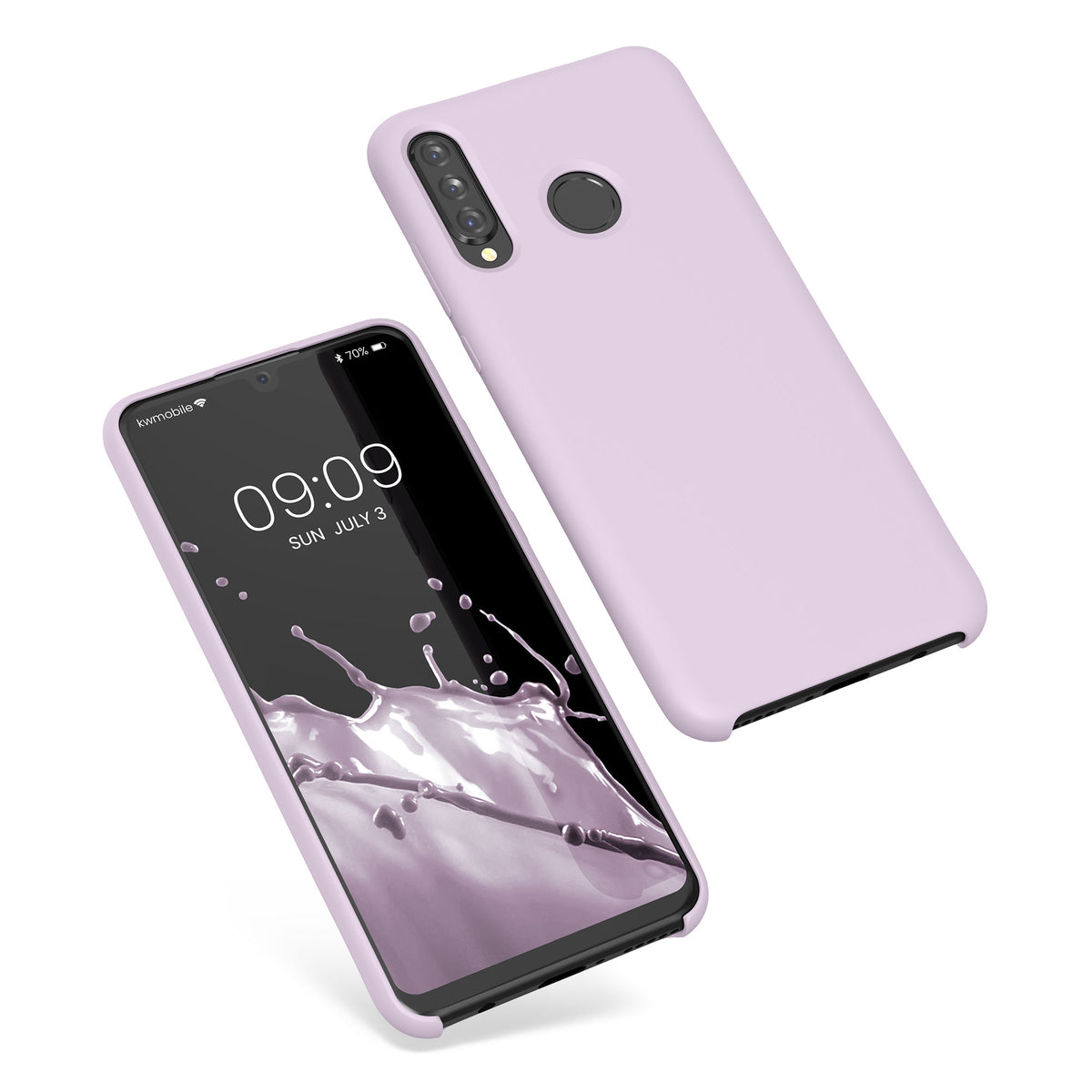 kwmobile Phone Case for Huawei P30 Lite - Silicone Case - Wireless Charging - Protective Cover