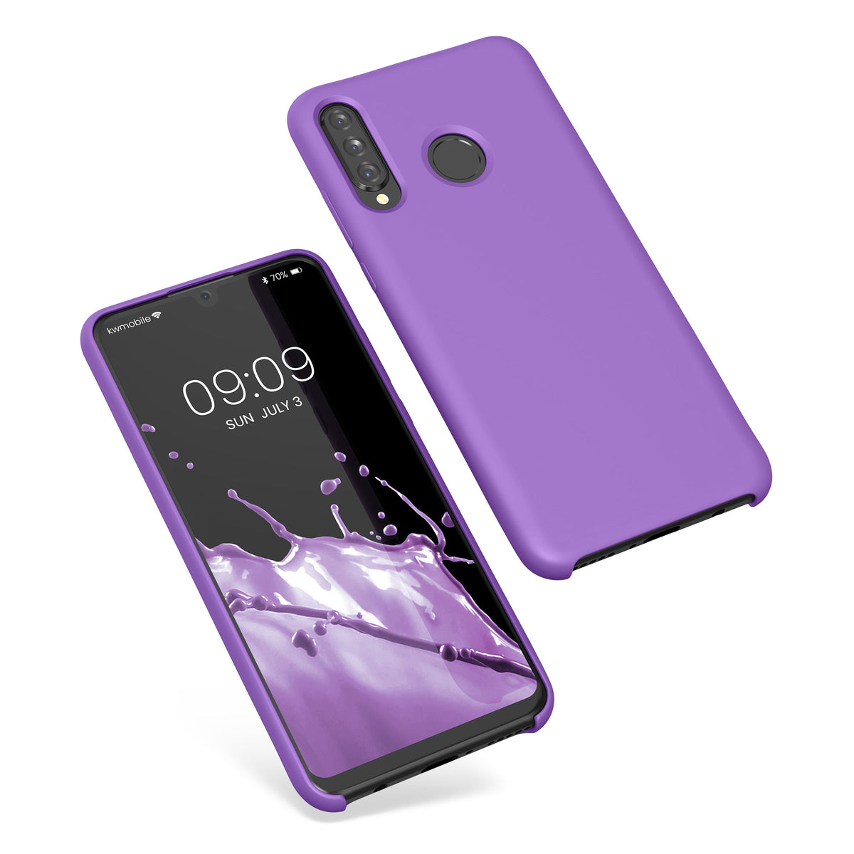 kwmobile Phone Case for Huawei P30 Lite - Silicone Case - Wireless Charging - Protective Cover