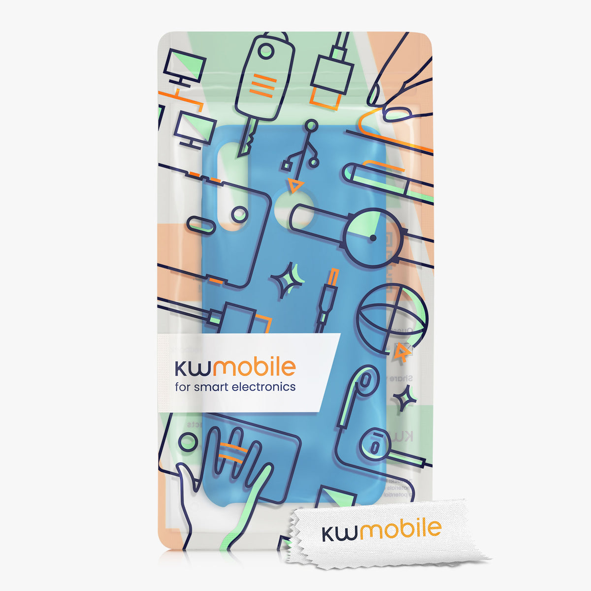 kwmobile Phone Case for Huawei P30 Lite - Silicone Case - Wireless Charging - Protective Cover