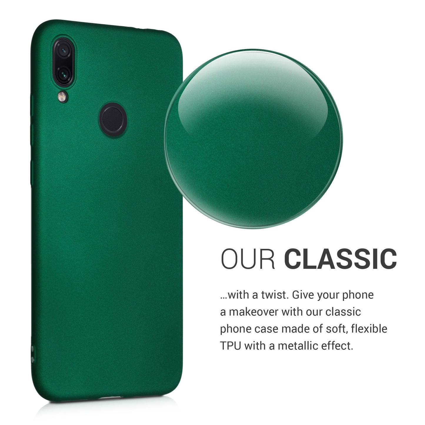 TPU Case for Xiaomi Redmi Note 7 / Note 7 Pro in Metallic Dark Green